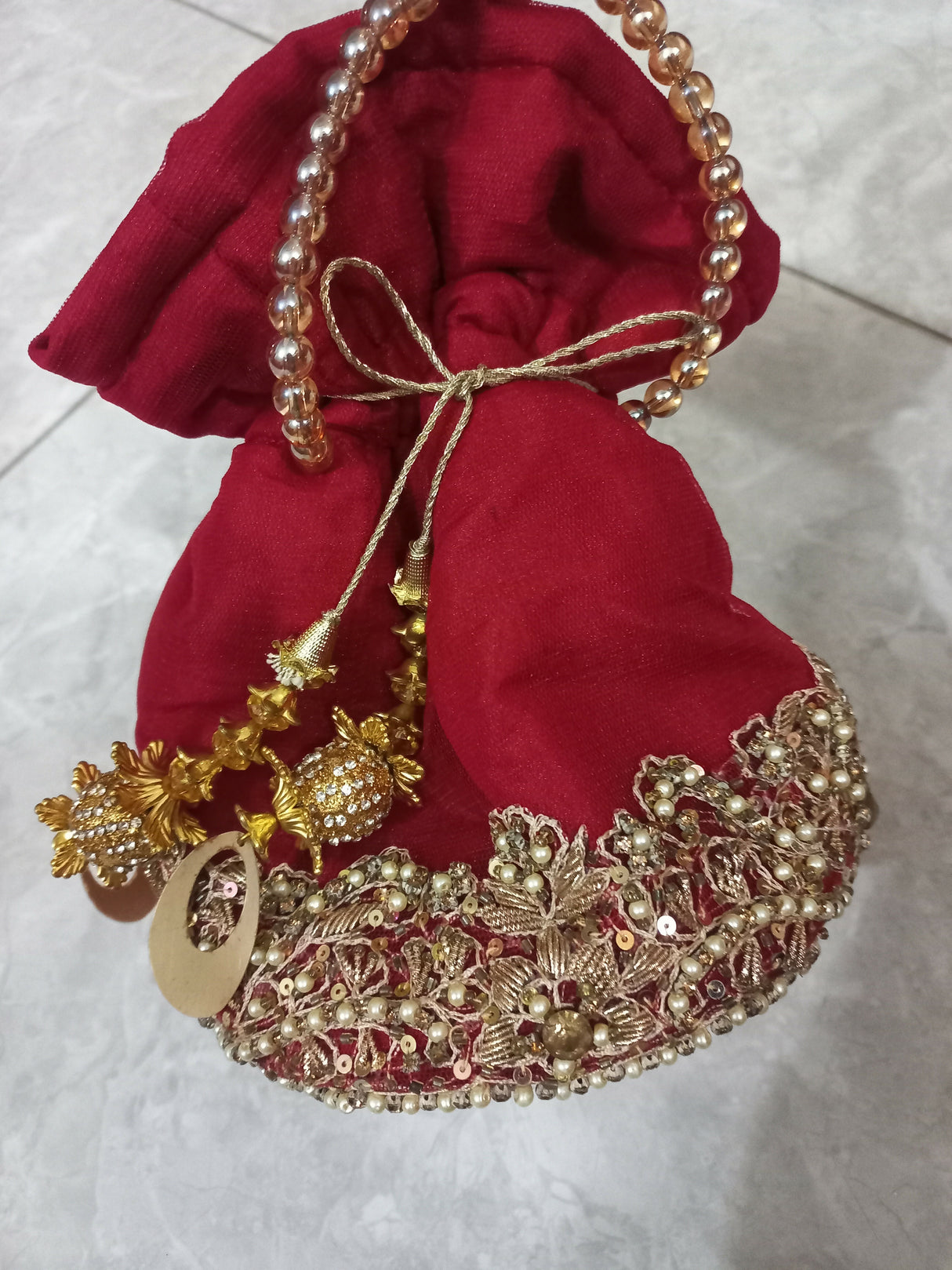 Elegant Red Hand Embroidered Bridal Dress | Women Bridals | XSmall | Worn Once