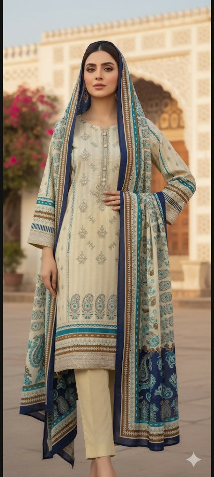 Silk Linen 3 PC Dress | Women Locally Made Formals | All Sizes | Brand New