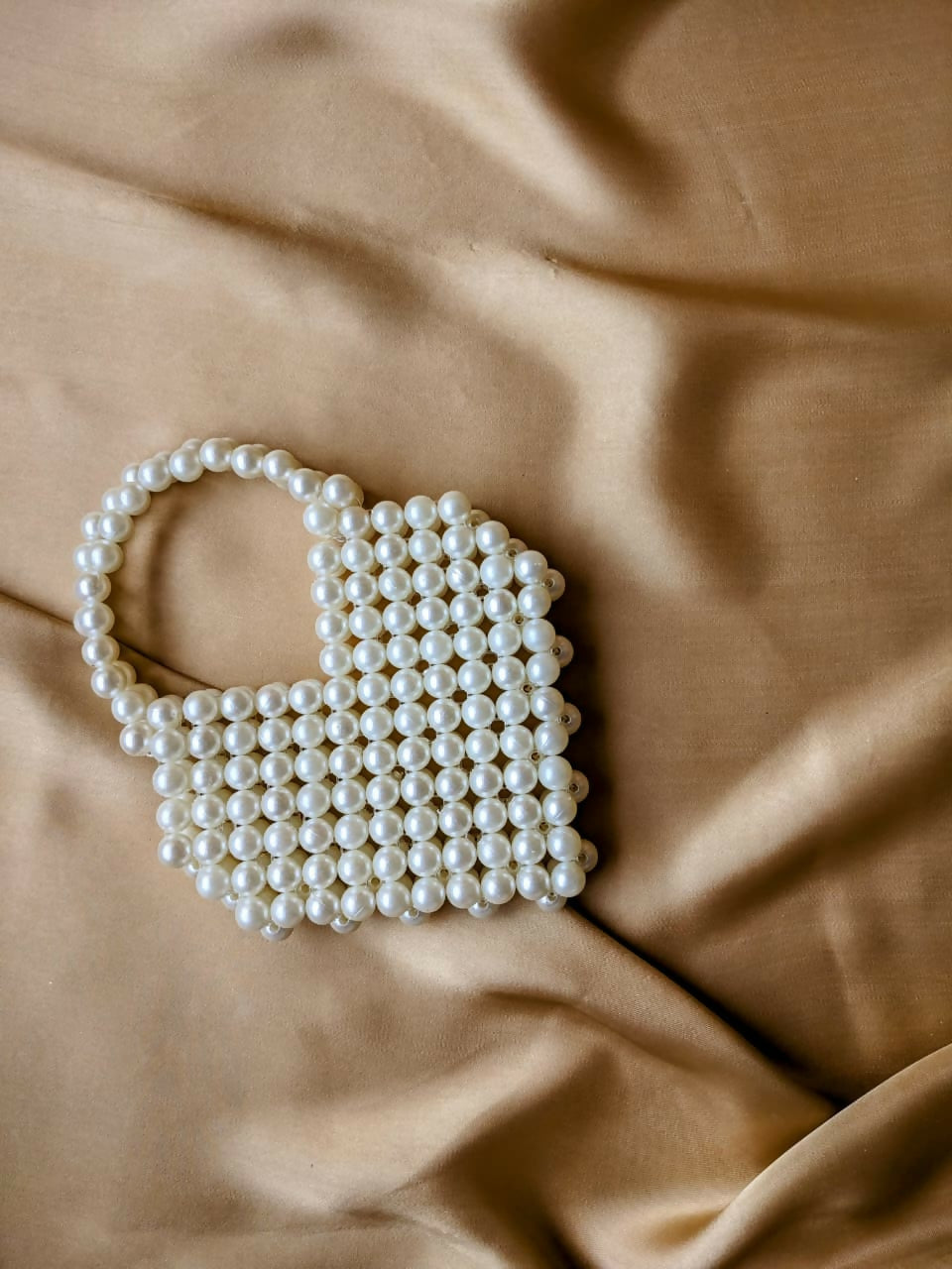 Mini Heart Pearl Beaded Bag | Brand New | Pearls Bag
