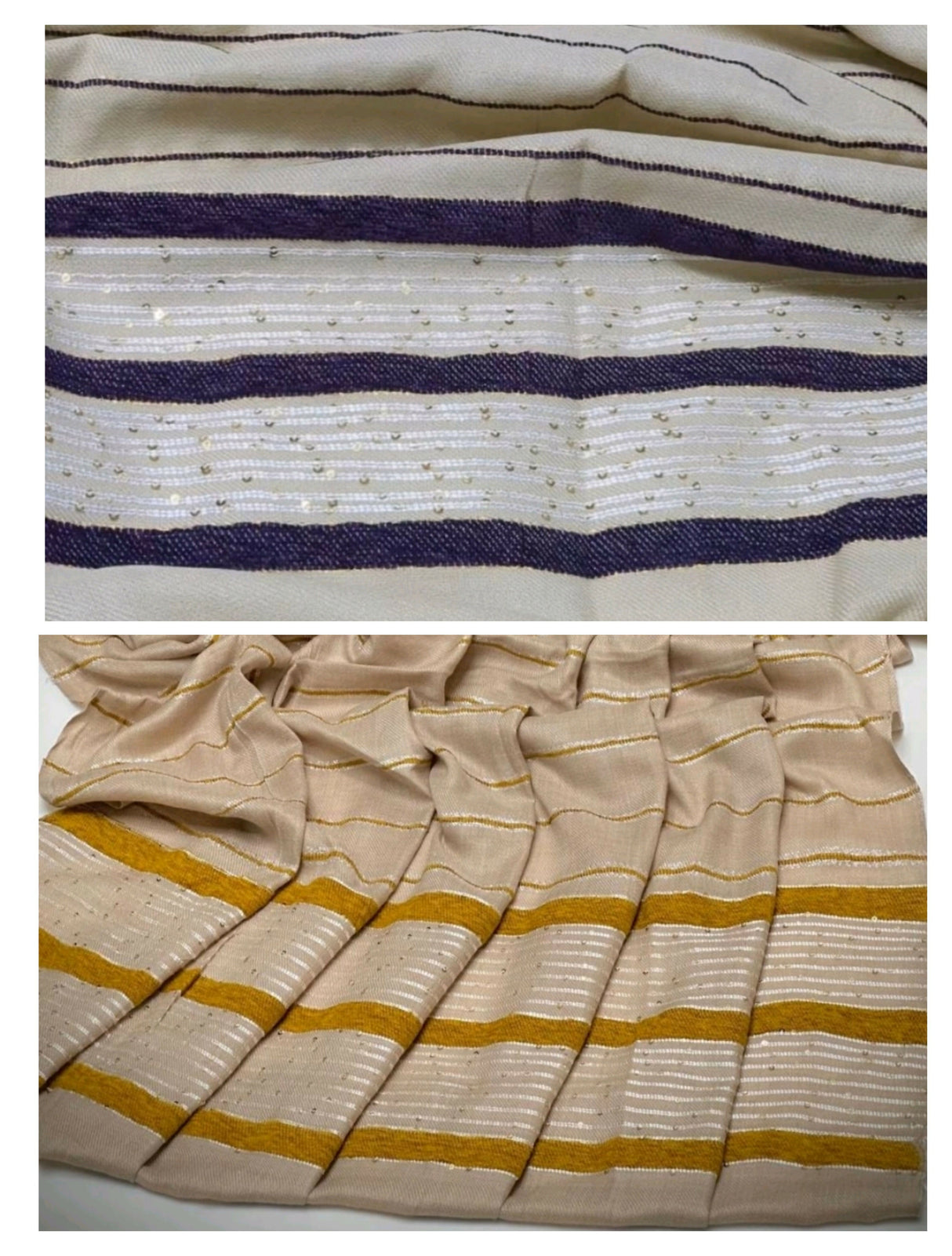 Pack of 2 Shawls | Jacquard Pashmina Wool Shawl | Women Accessories | Brand New