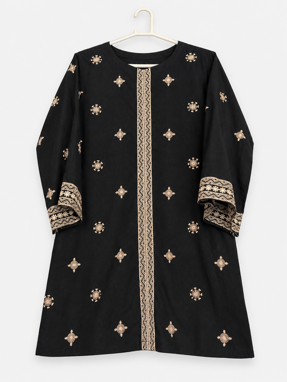 Emberoidered Black Kurta | Women Locally Made Kurta | Small | Worn Once