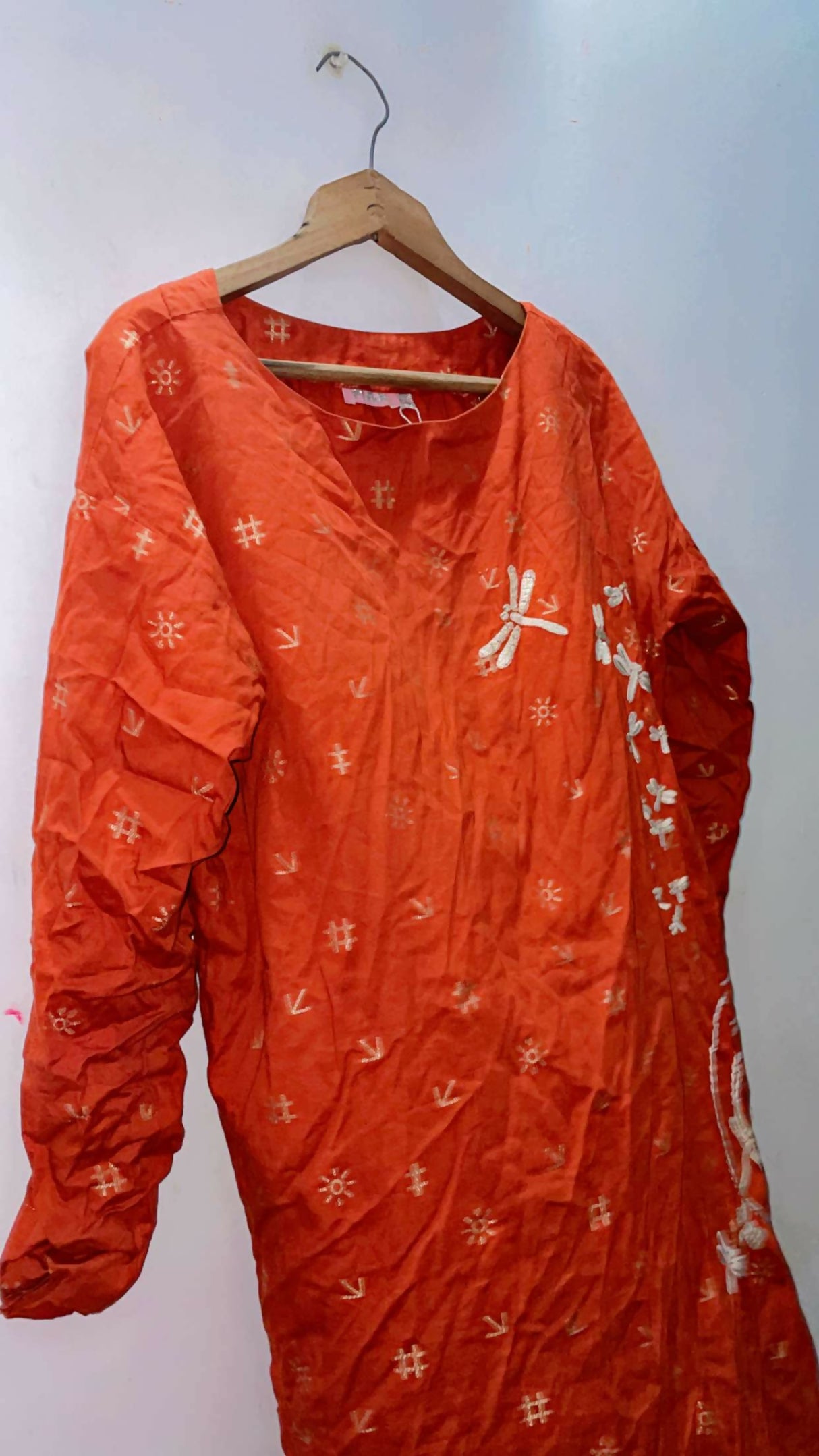 Alkaram | Women Branded Kurta | Orange | XSmall | Preloved
