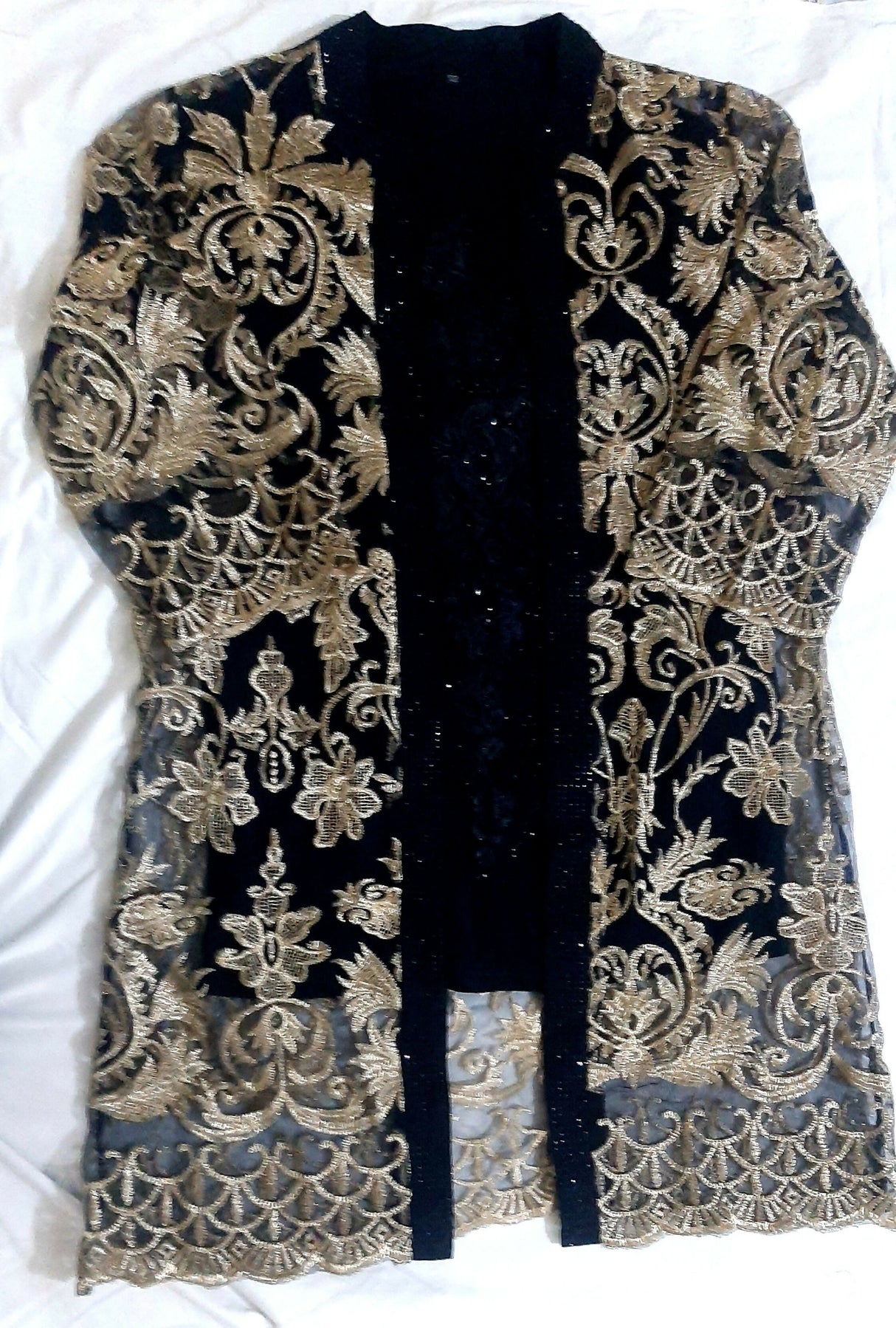 Embroidered Net Gown with a Short Top | Women Locally Made Formals | Small | Preloved