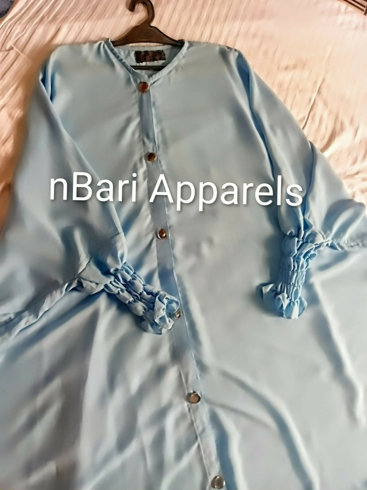 Sky Blue Kaftan Abaya | Women Accessories | Large | Brand New