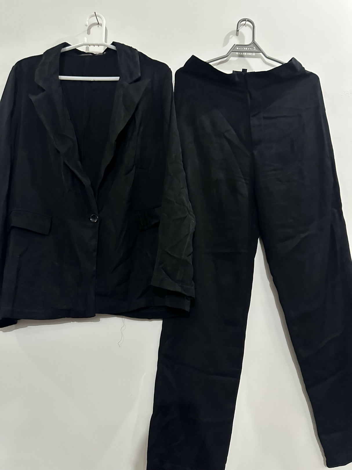 Negative Apparel |Black Pant Coat | Women Western | Medium | Preloved