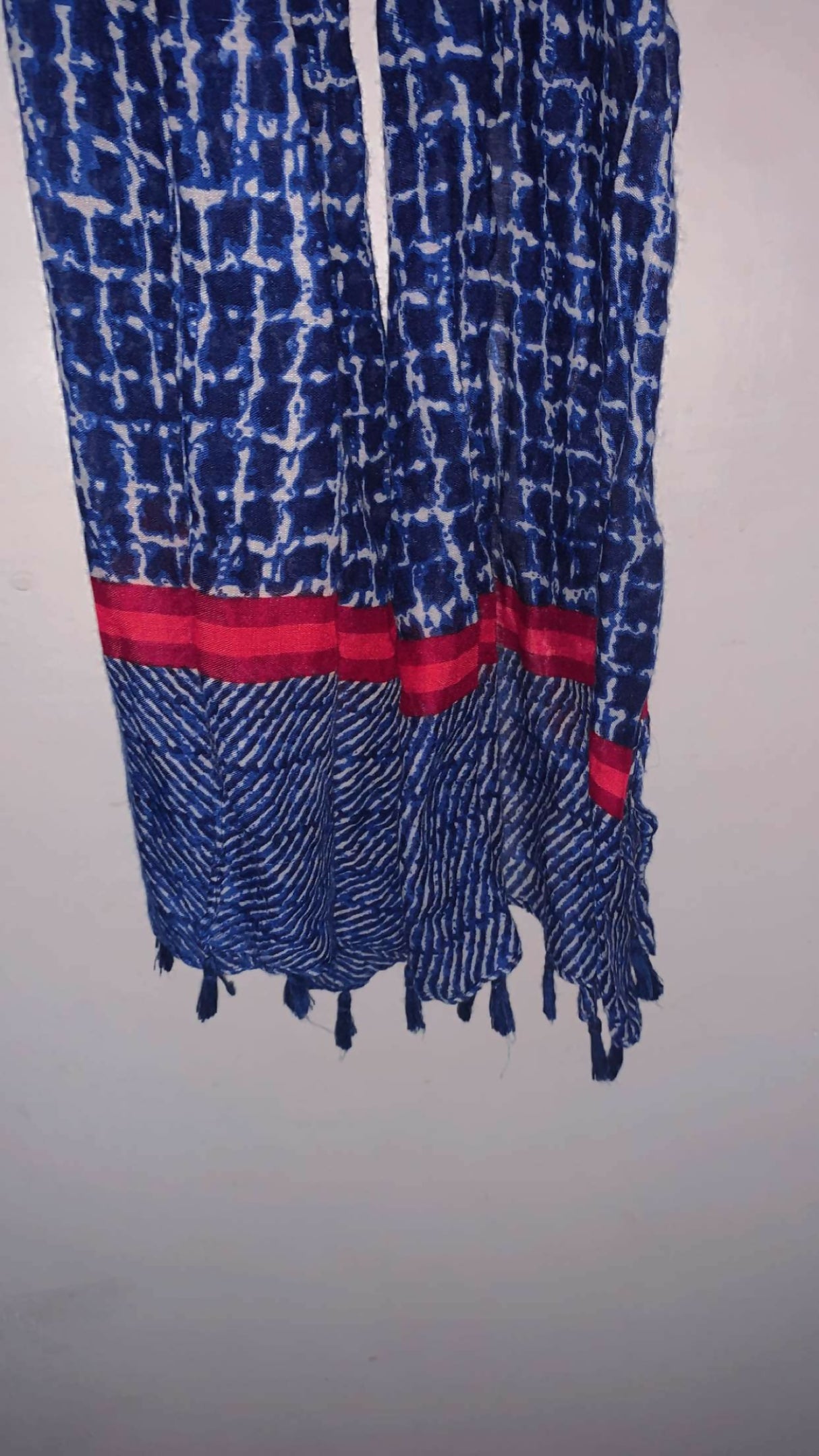 Printed Blue Staller/ Scarf | Women Accessories | Standard | Preloved