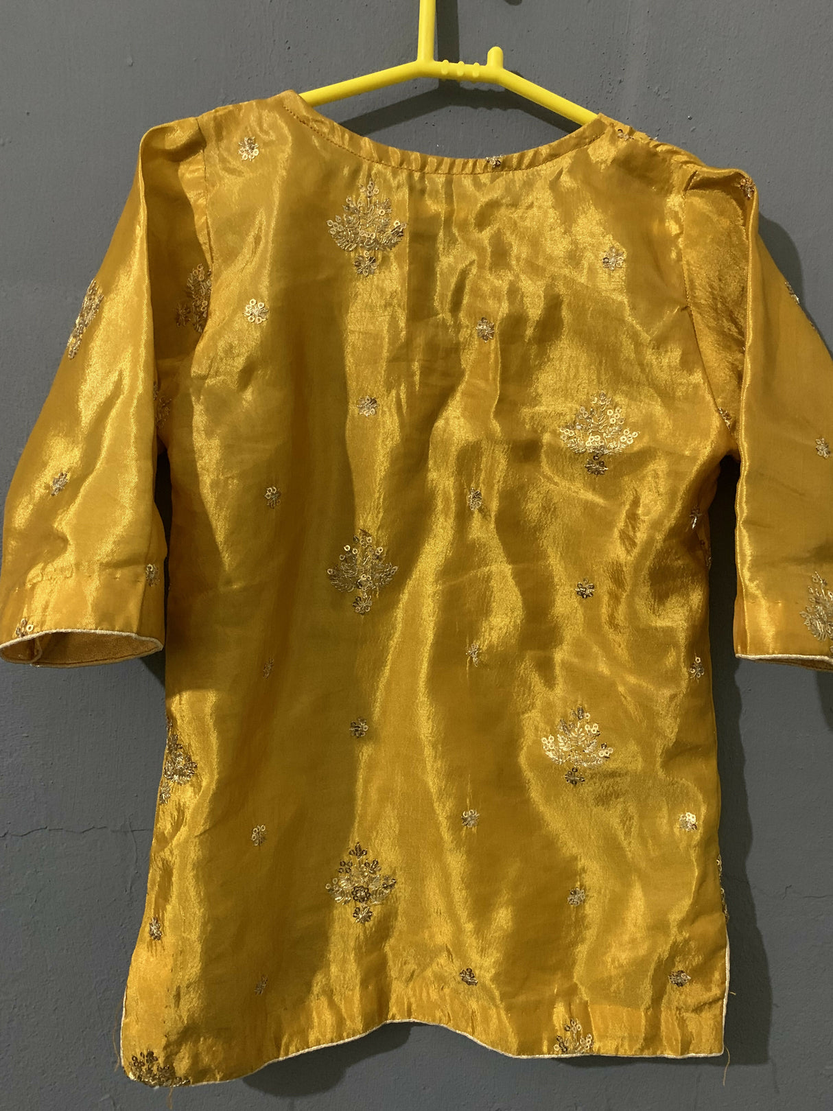 Girls Gharara Shirt | Kids | Girls Shalwar Kameez | 3 to 4 Yrs | Worn Once