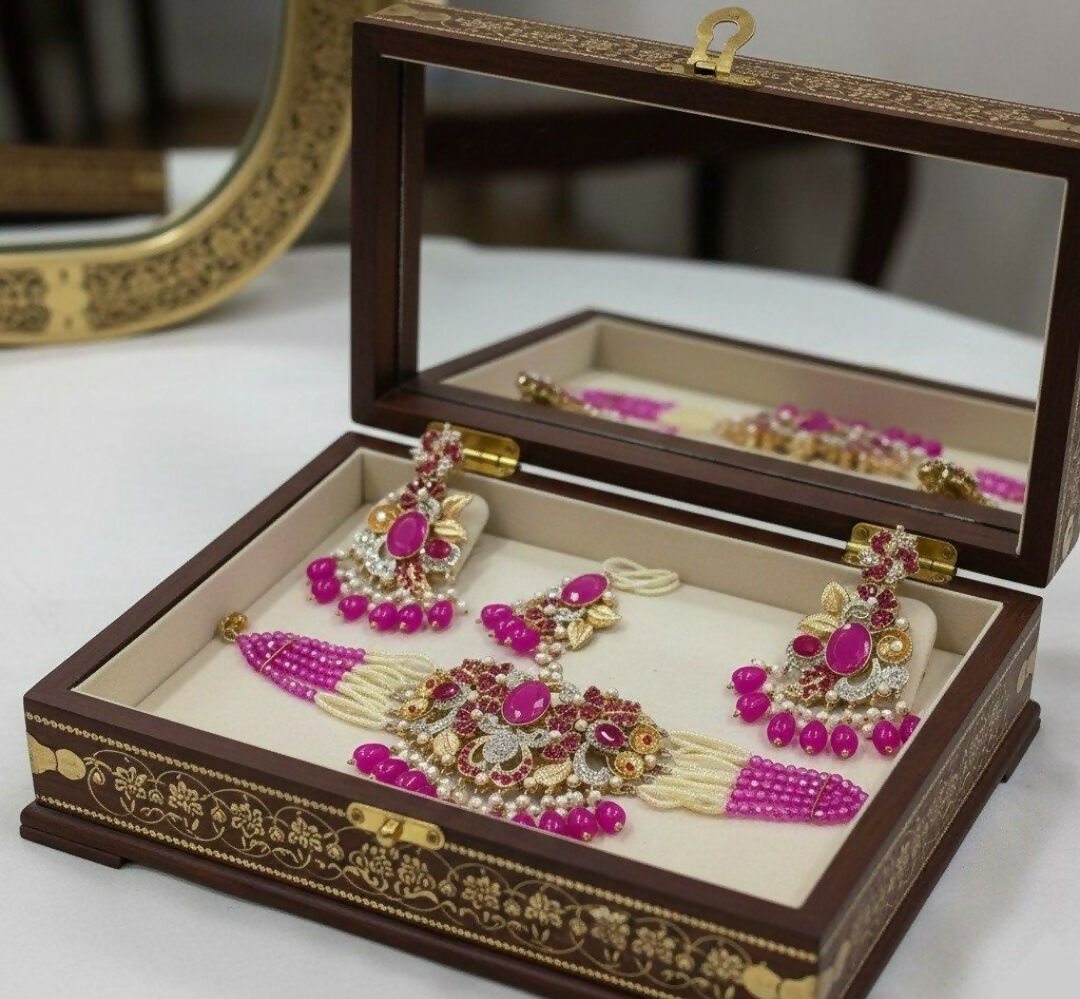 Oval/Flower Pearl Drop Choker Set-00261 | Women Jewelry | Wedding Jewelry & Sets | Brand New