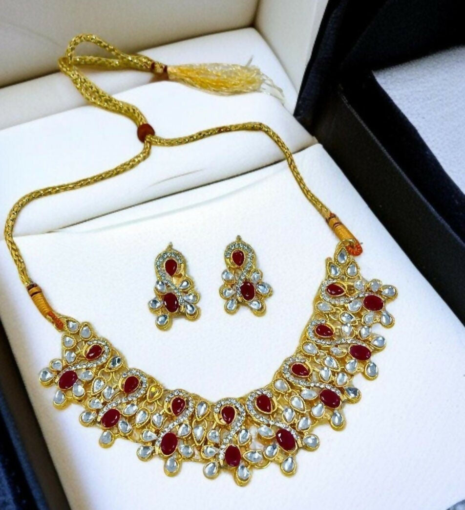 Oval Tear Necklace Set-00009 | Women Jewelry | Wedding Jewelry & Sets | Brand New