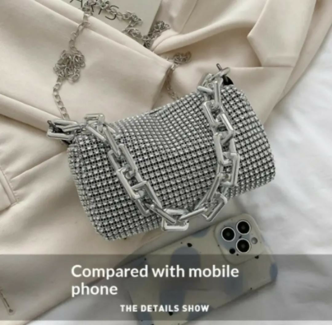 Rhinestone Clutch Bag | Women Stone Bags | Handbag | Brand New