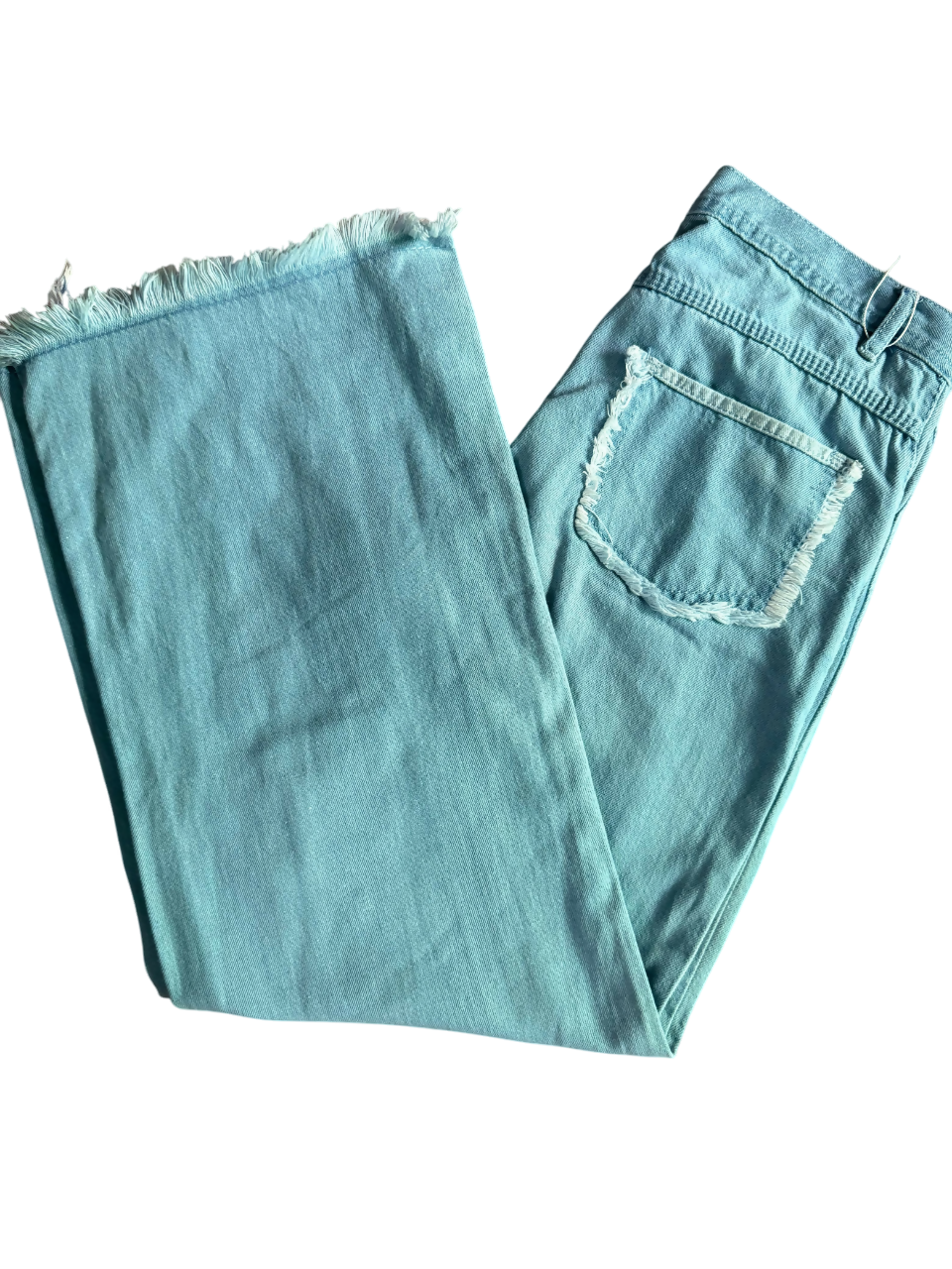 Light Blue Straight Pants | Women Bottoms & Pants | SIze: 28 | Preloved