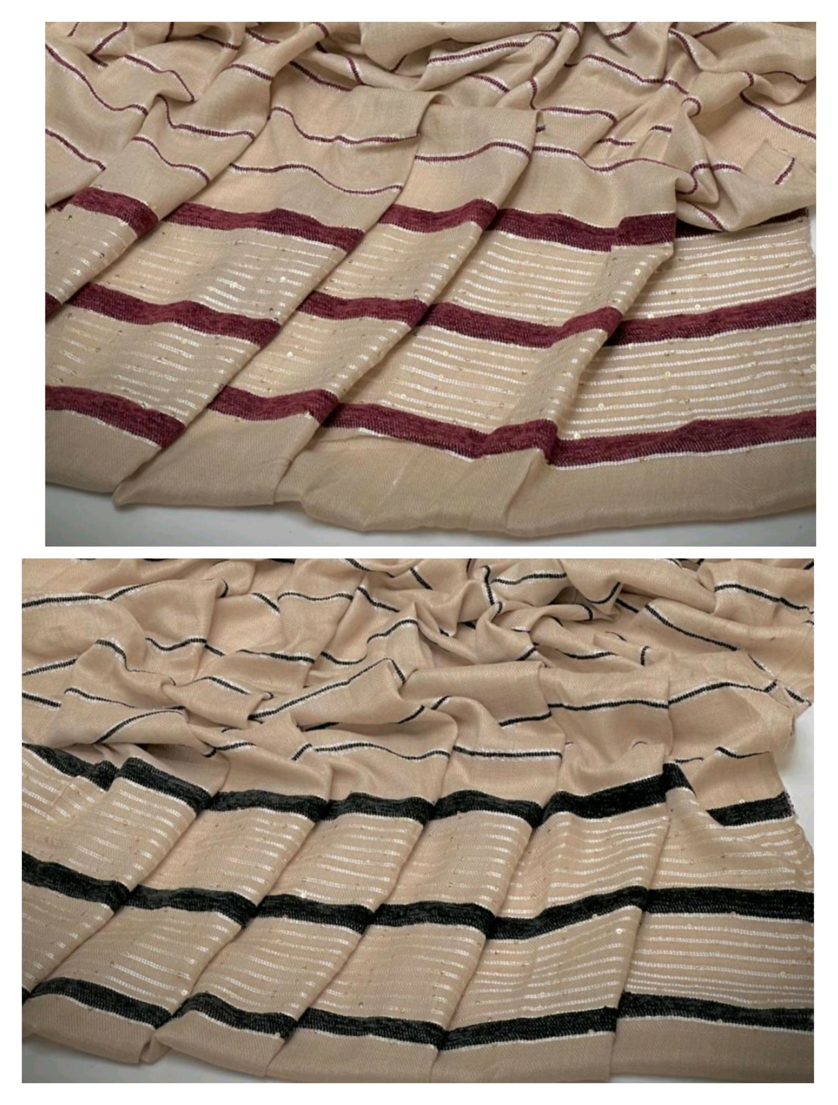 Pack of 2 Shawls | Jacquard Pashmina Wool Shawl | Women Accessories | Brand New