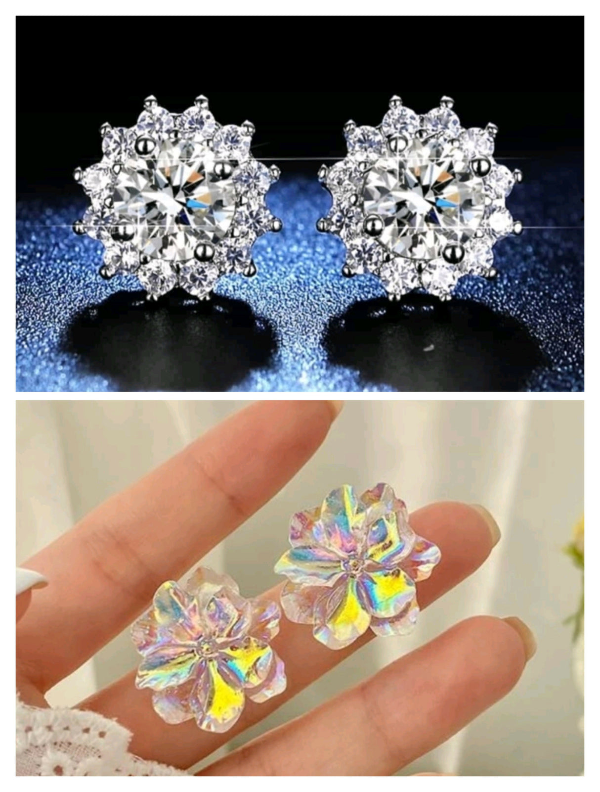 Pack of 2 pairs of Tops earrings (226-722) | Women Jewelry | Earrings | Brand New