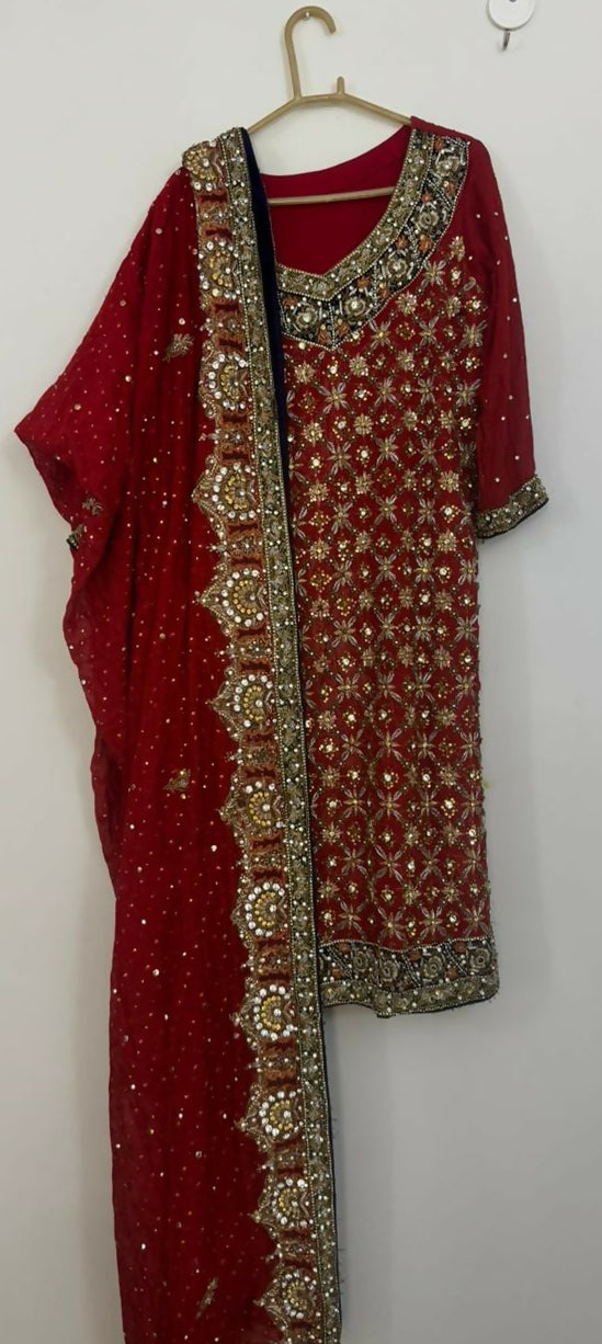 Red Baraat Bridal | Women Bridals | Medium | Worn Once