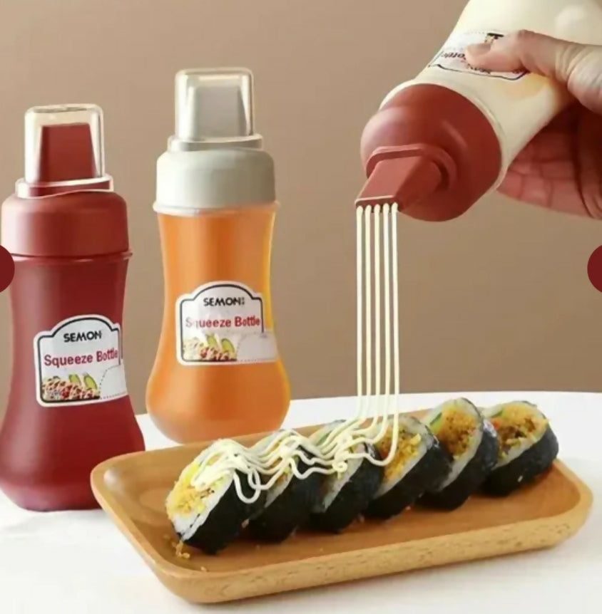 Pack Of 2 Sauce Squeeze Bottle | For Your Home | Kitchen | Brand New