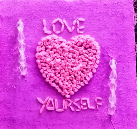Love Yourself Hand Embroidery | For Your Home | Art & Paintings | Size: 6x6 | New
