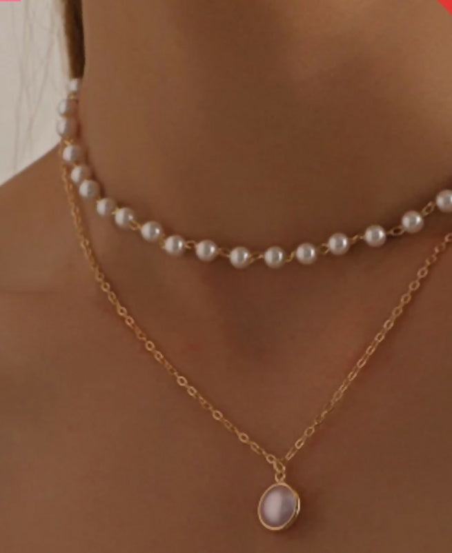 Curb Pearl Necklace -193 | Women Jewelry | Necklaces & Pendants | Brand New