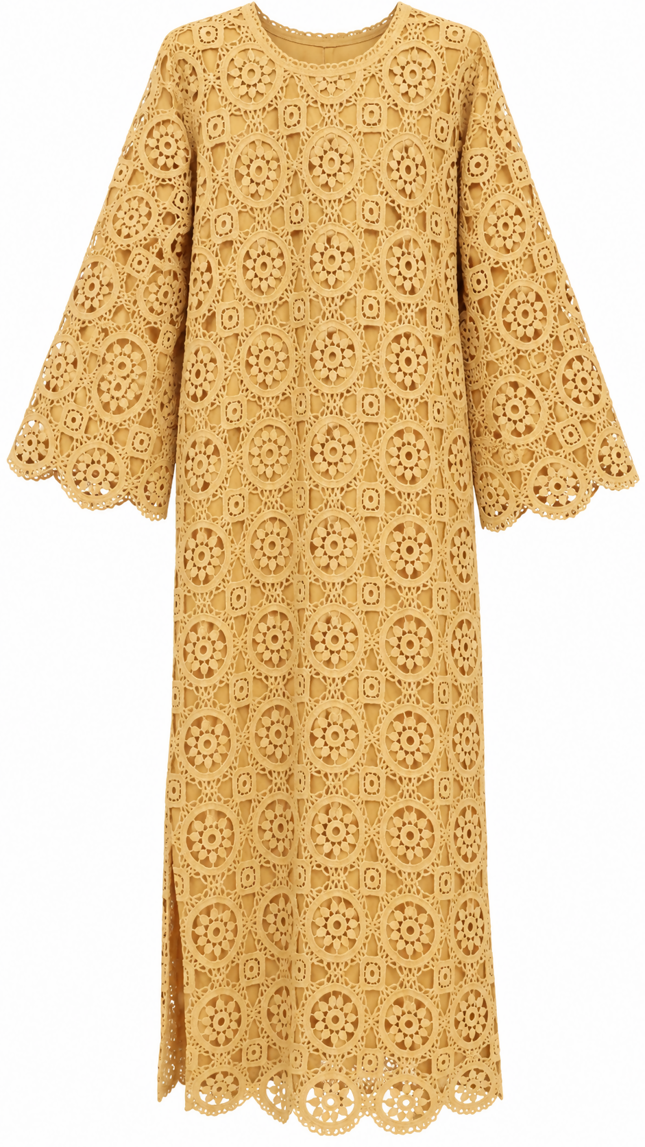 Chicken Kari Dress | Women Locally Made Kurta | Mustard | Large | Worn Once
