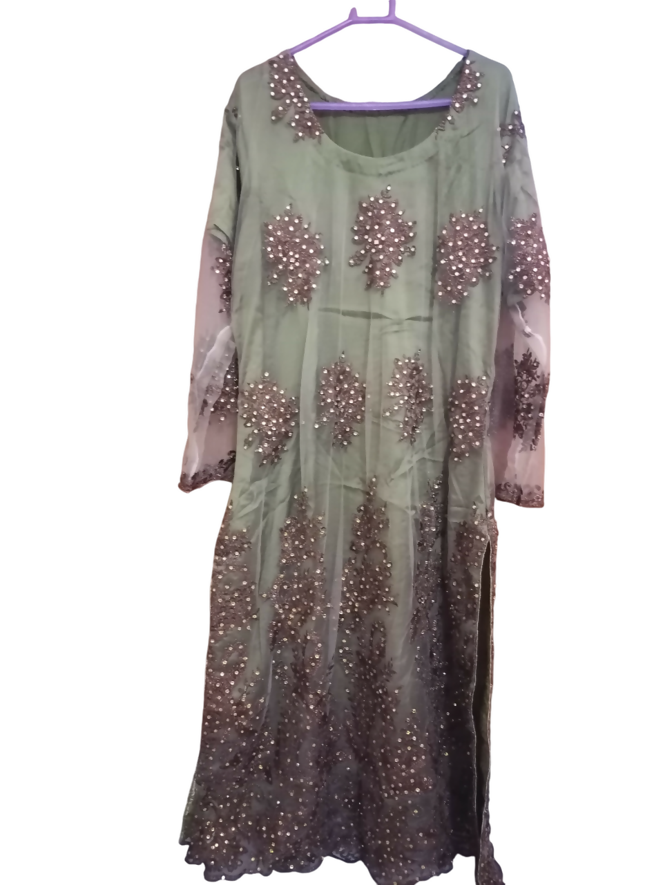 Net & chiffon suit | Women Locally Made Formals | XLarge | Worn Once