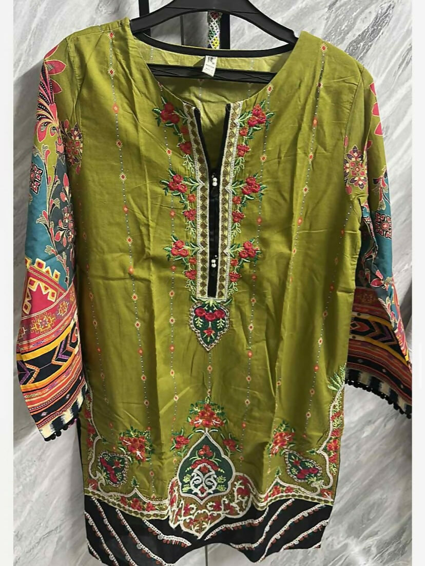 Ethnc | Green | Women Branded Kurta | Small | Preloved