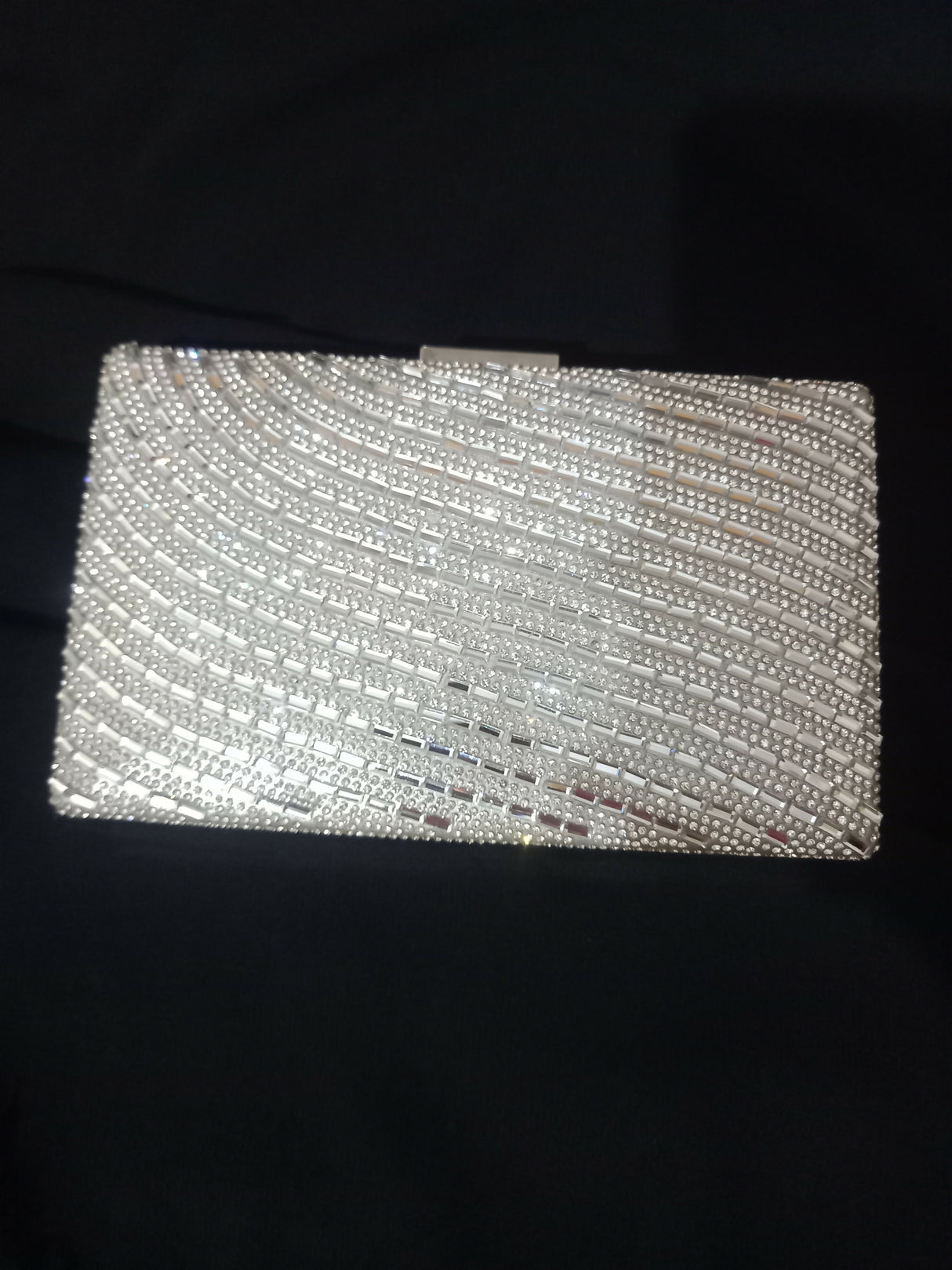 Bridal Fancy Silver Clutch | Women Bags | Size: 10x5 | New