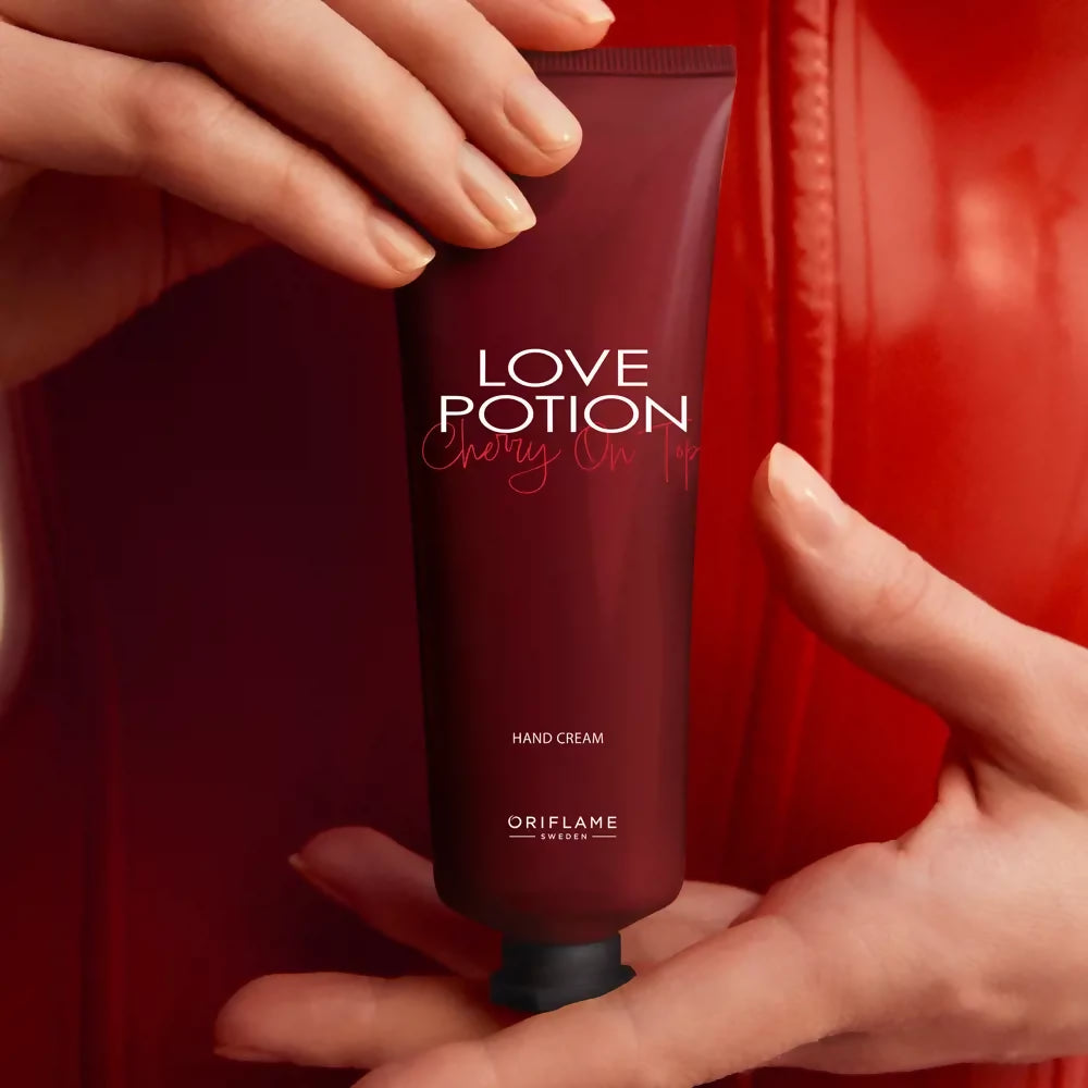 Oriflame | Love Potion | Cherry On Top Hand Cream | Women Beauty Skincare | Hands |75 ml | Brand New