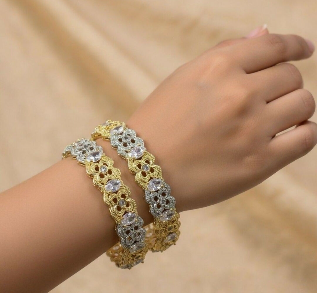 Oval Stone Bangle Set-00013 | Women Jewelry | Bangles/Bracelets | Brand New
