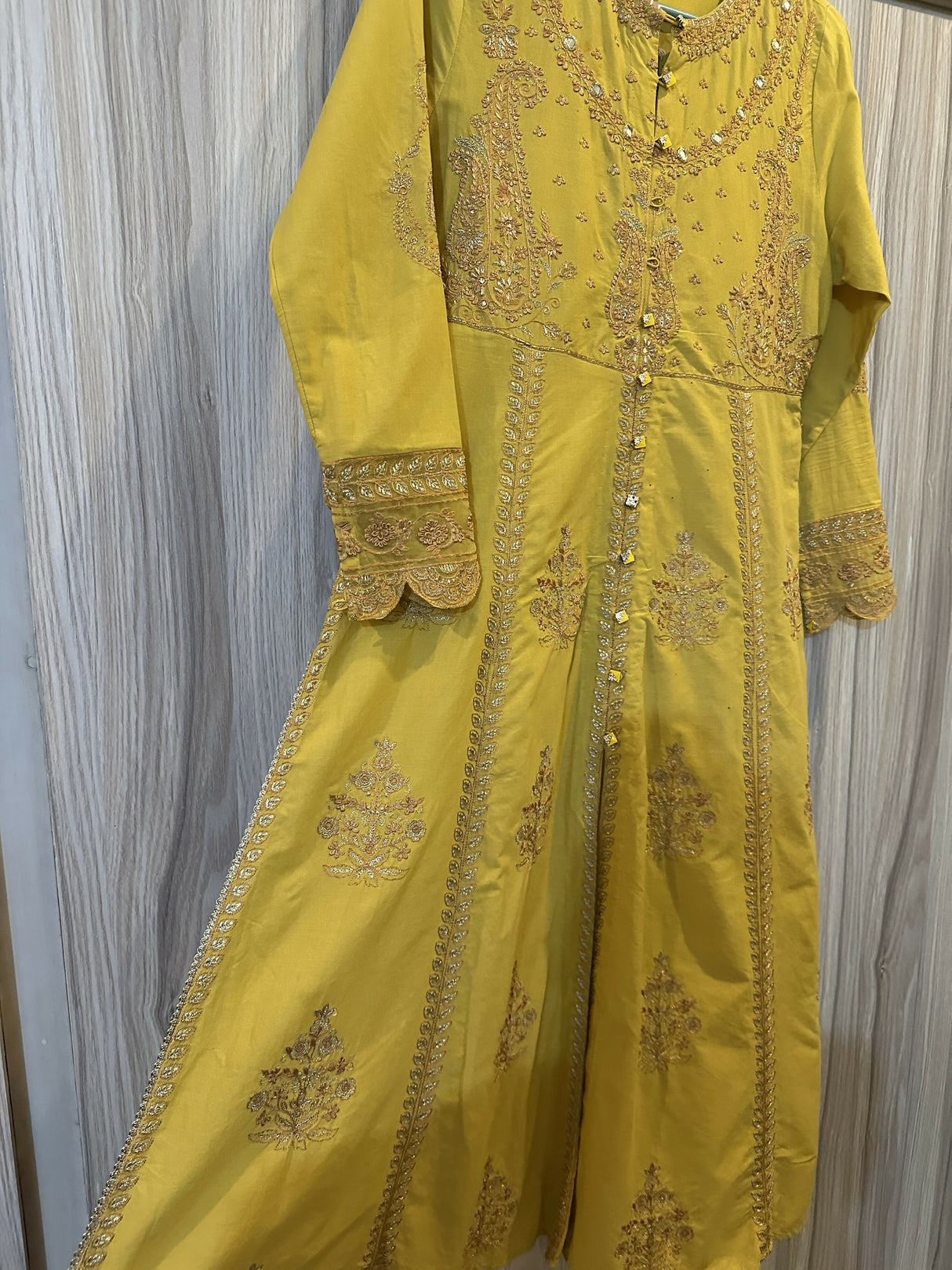 Ethnc | Yellow | Women Branded Kurta | Small | Worn Once