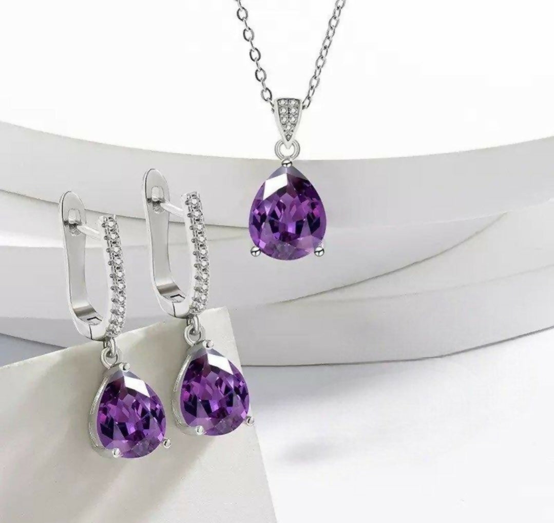 Tear Pendant Set-00722 | Women Jewelry | Necklaces & Pendants | Brand New