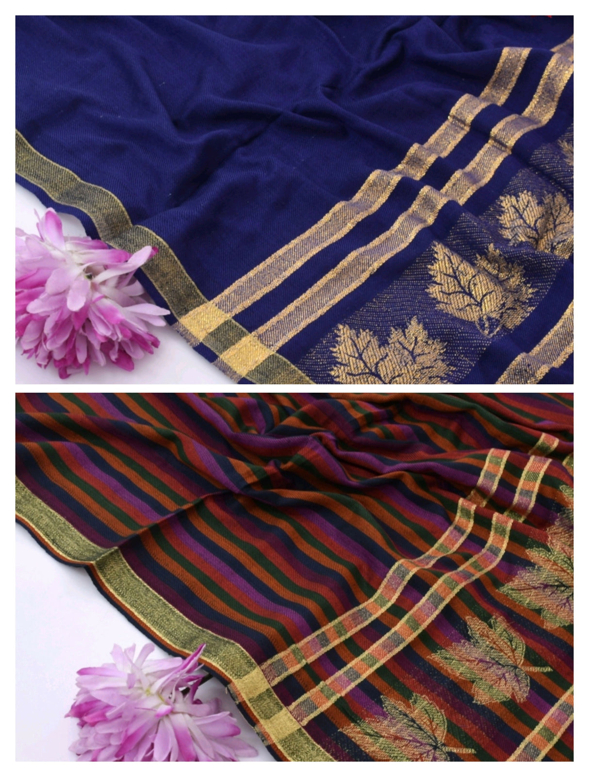 Pack of 2 Shawls | Pashmina Wool ShawlS | Women Sweaters & Jackets | Size: 2.5 x 1.25 Yards | New