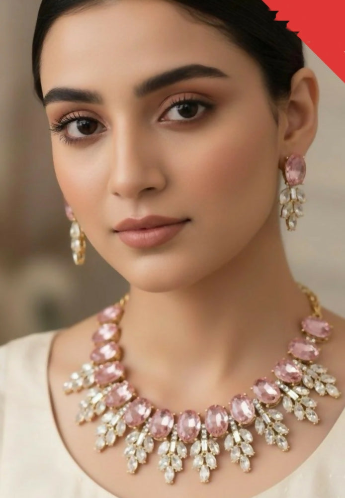 Oval Pear Necklace Set-059 | Women Jewelry | Wedding Jewelry & Sets | Brand New