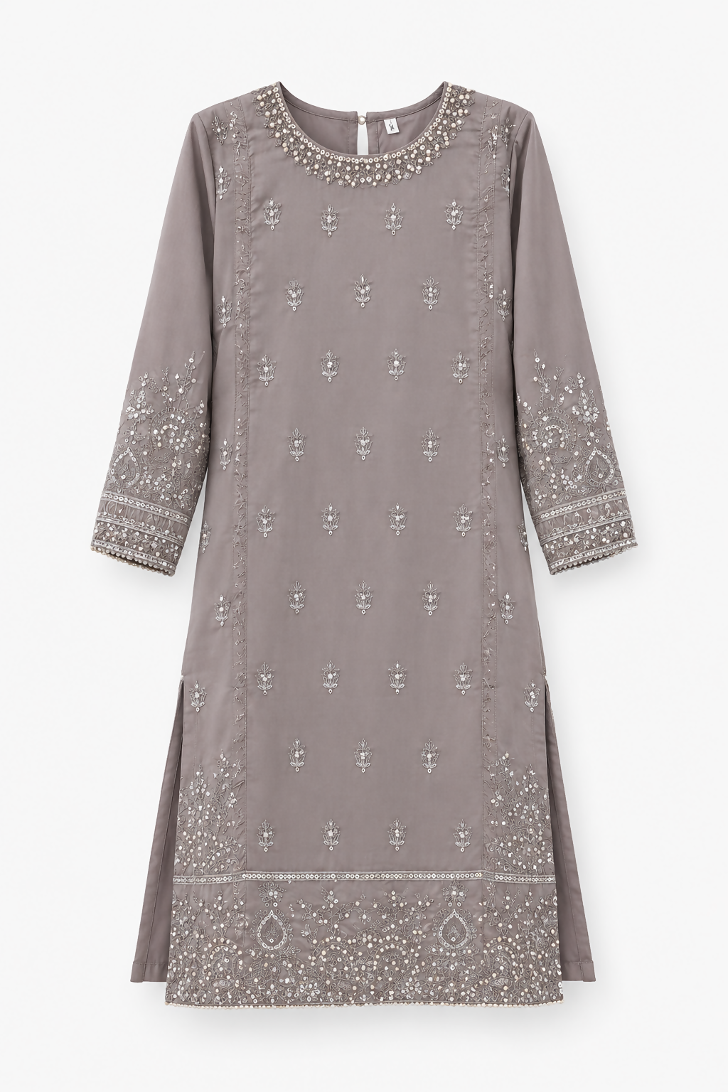 Ethnc | Women Branded Kurta | Grey | Small | Preloved