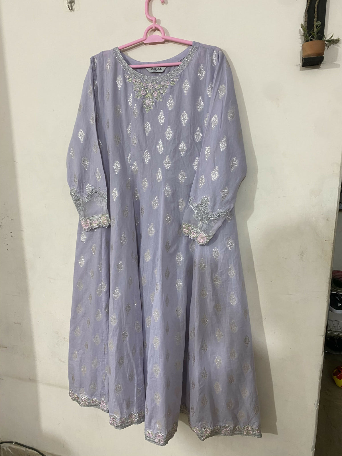 Maria B | Women Branded Kurta | Grey | XLarge | Preloved