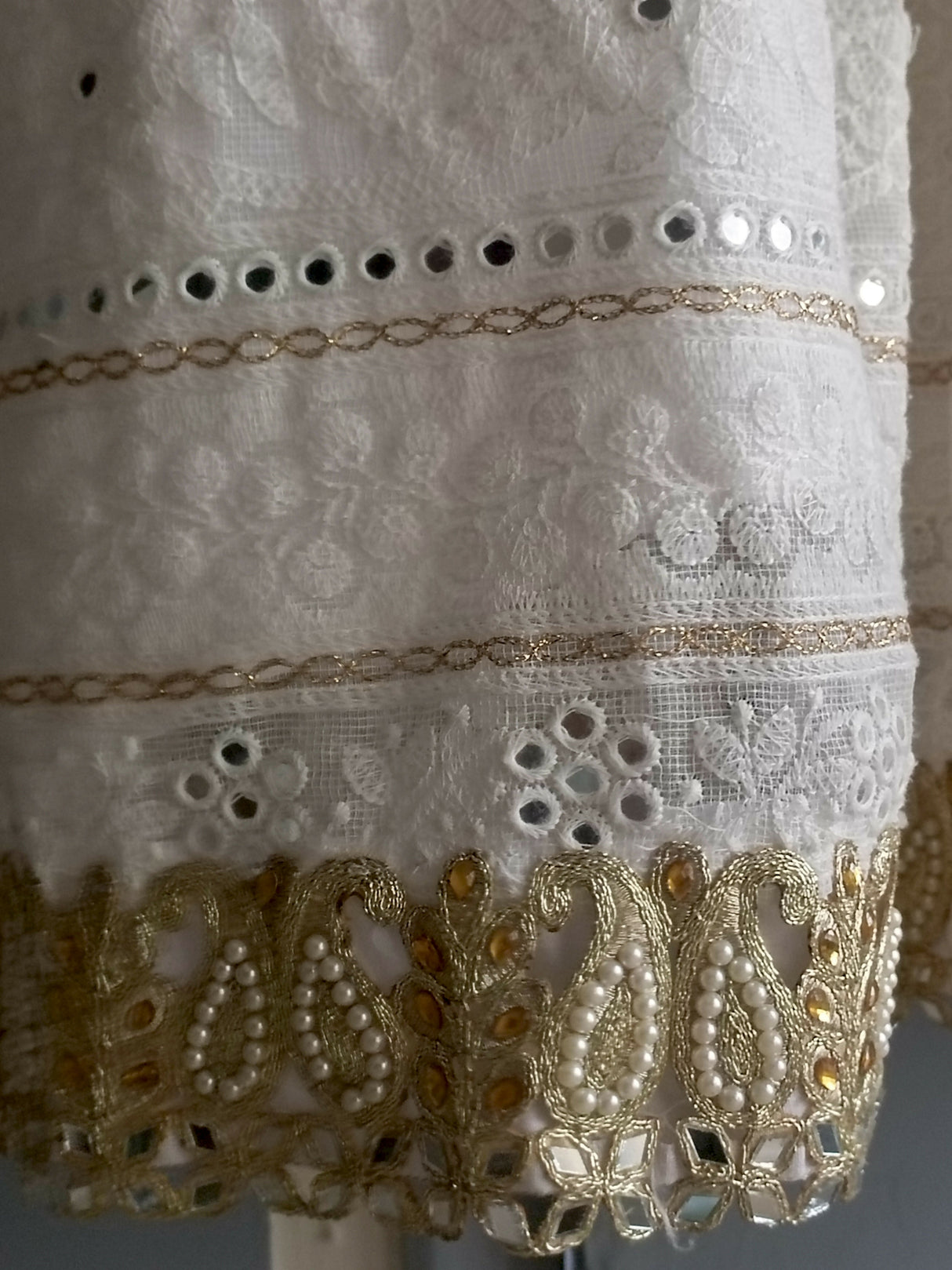 Fancy White Frock | Women Frocks & Maxis | Medium | Preloved