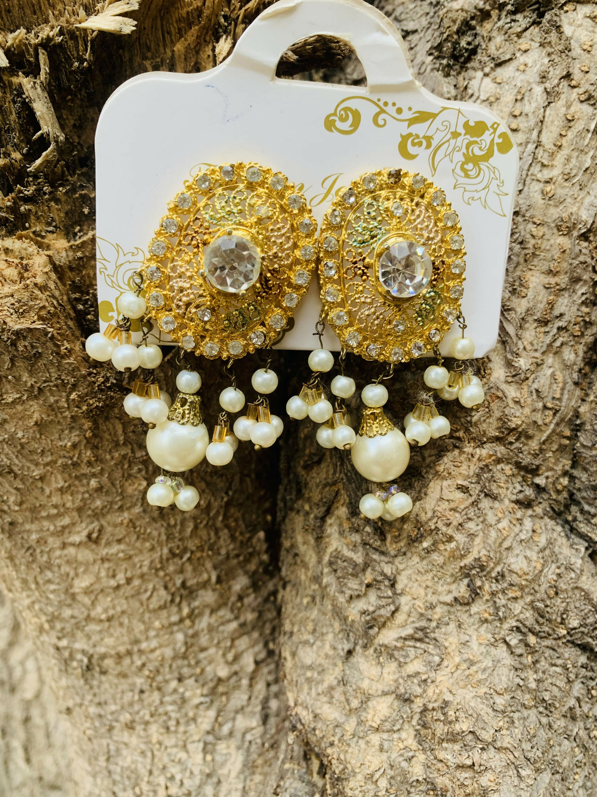 Golden earrings | Women Jewelry | Small | New