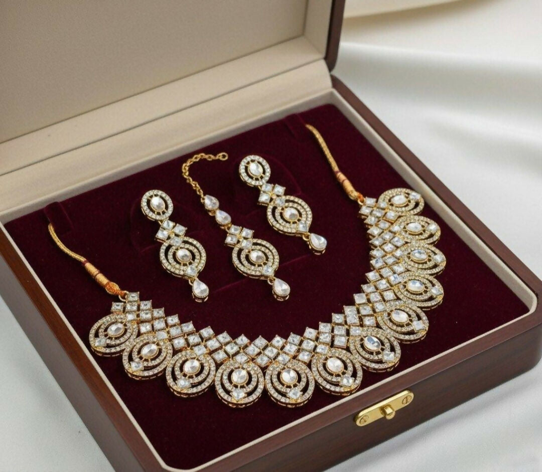 Oval/Square Necklace Set-00028 | Women Jewelry | Wedding Jewelry & Sets | Brand New