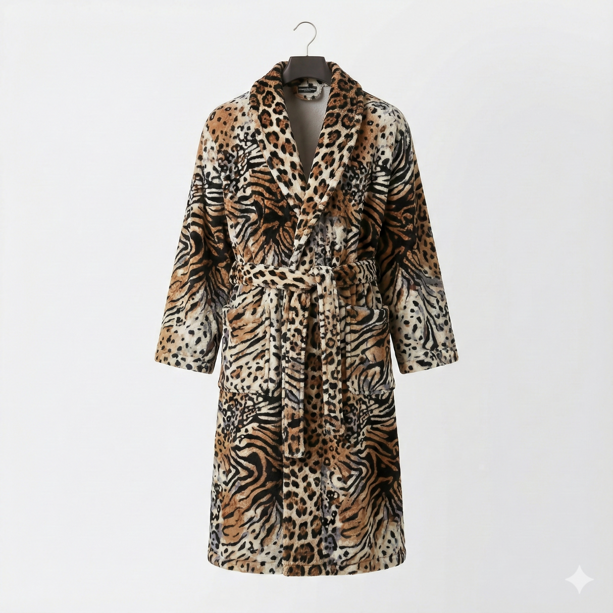 Leopard Print Plush Bathrobe | Women Beauty | Bath & Body | Bath Towels | Medium | New