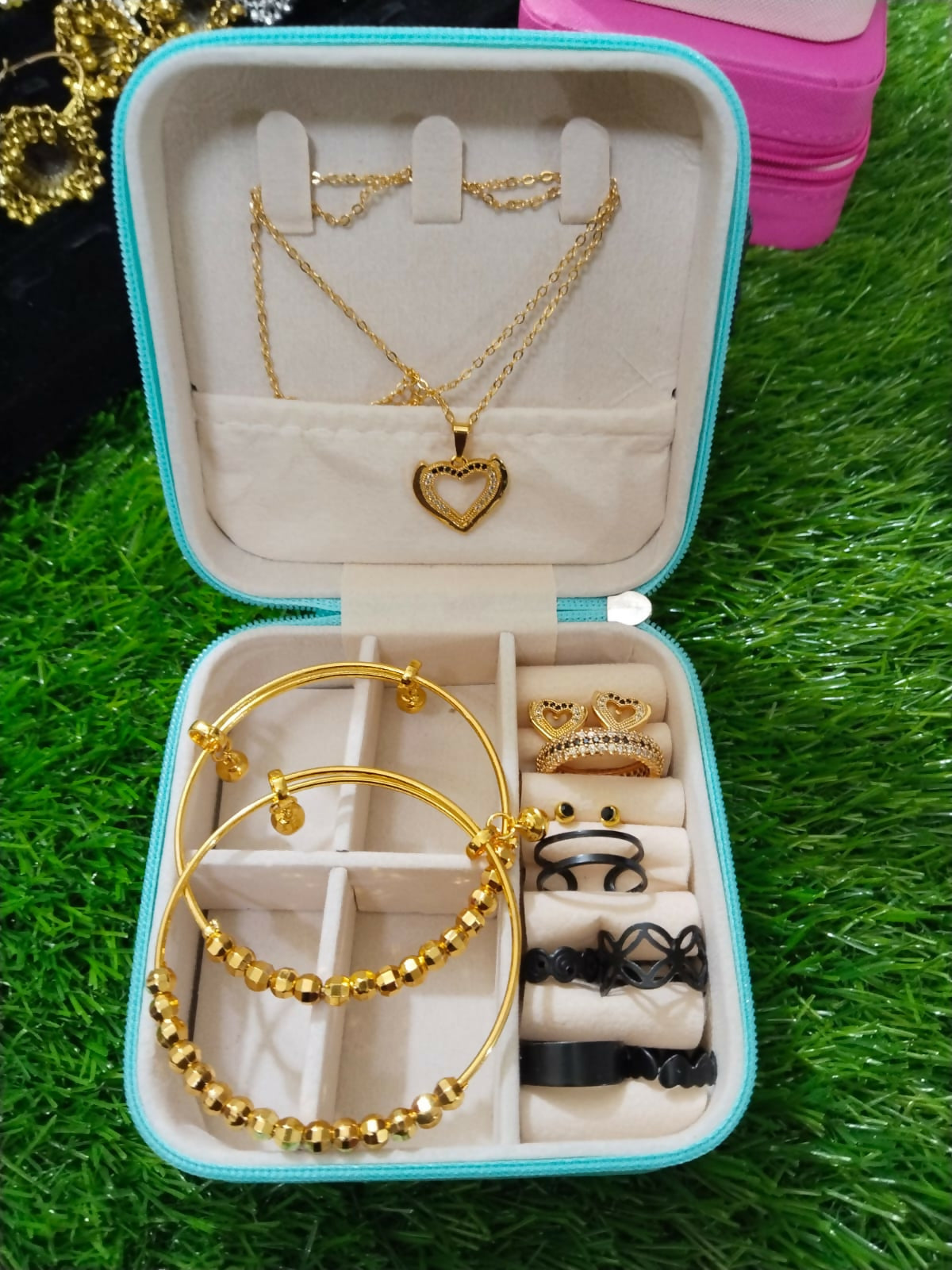 Jewelry Box With Set & Bracellet | Women Jewelry | Small | New
