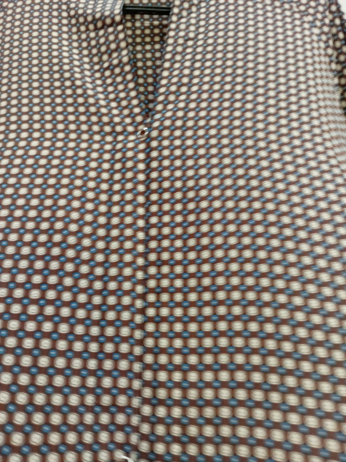 Brown Printed Front Open Abaya | Women Accessories | Large | Brand New