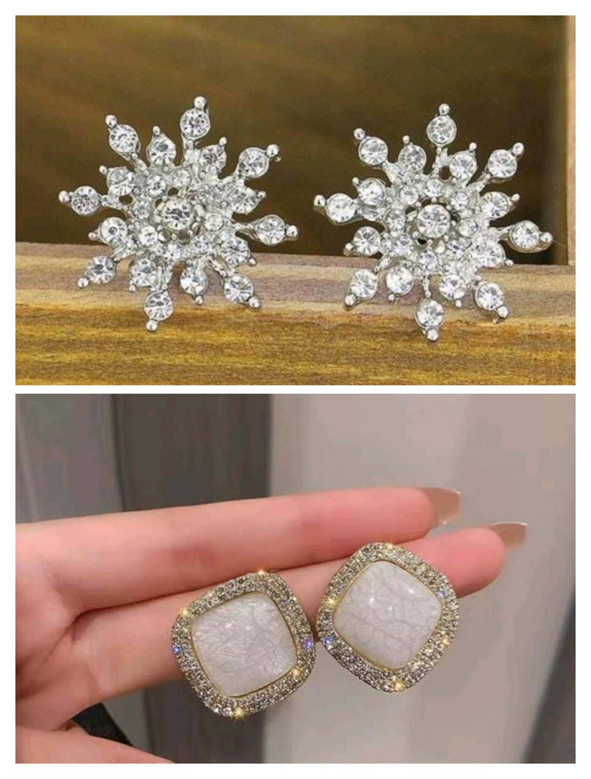 Pack of 2 Pairs of Earrings (083-470) | Women Jewelry | Earrings | Size: 2cm×2cm | New