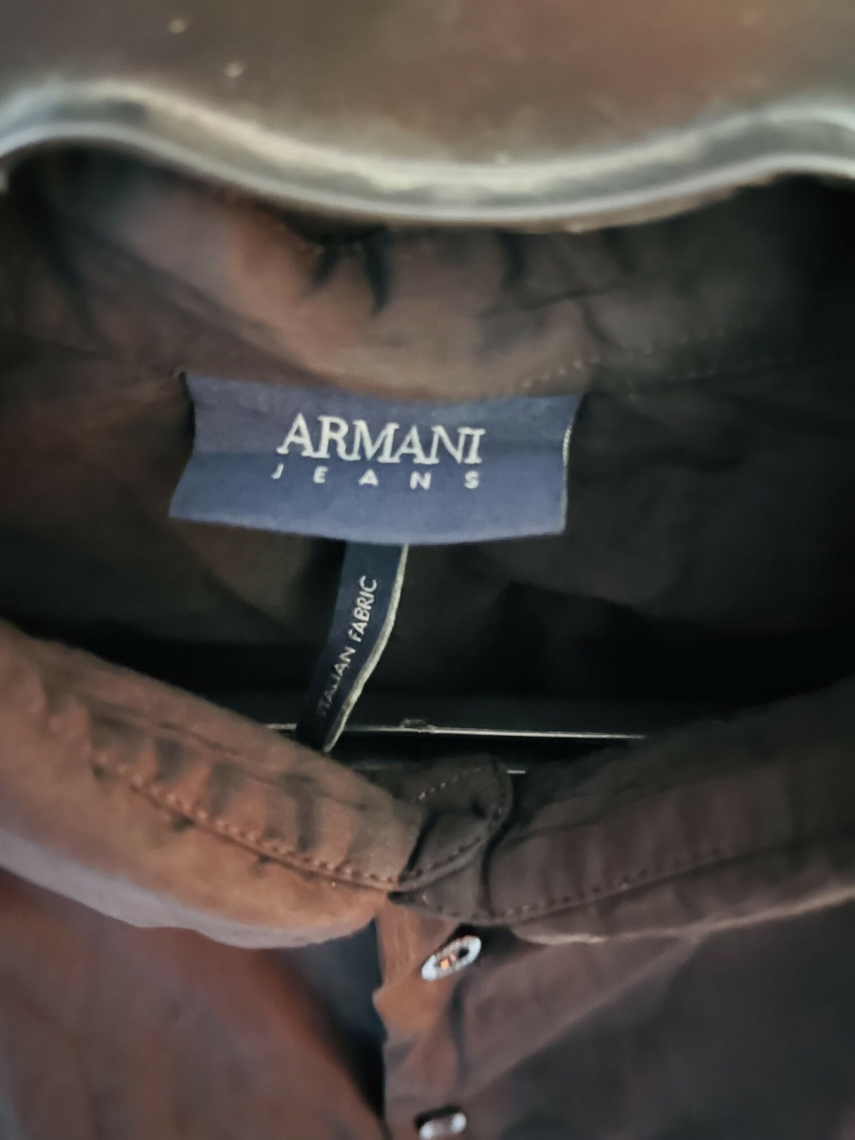 Armani Jeans Navy Slim Stretch Fit | Men Shirts & Tops | Medium | New