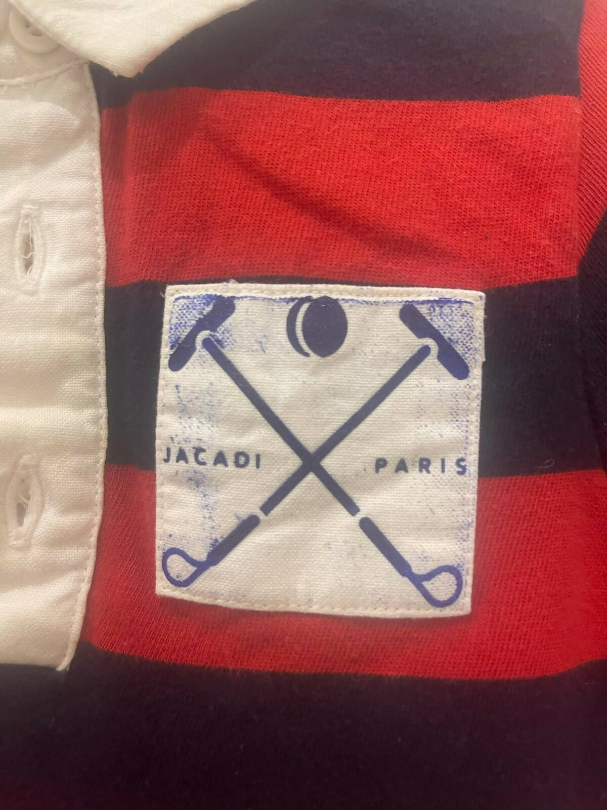 Jacadi | Red Striped Shirt (18 months) | Boys Tops & Shirts | Preloved