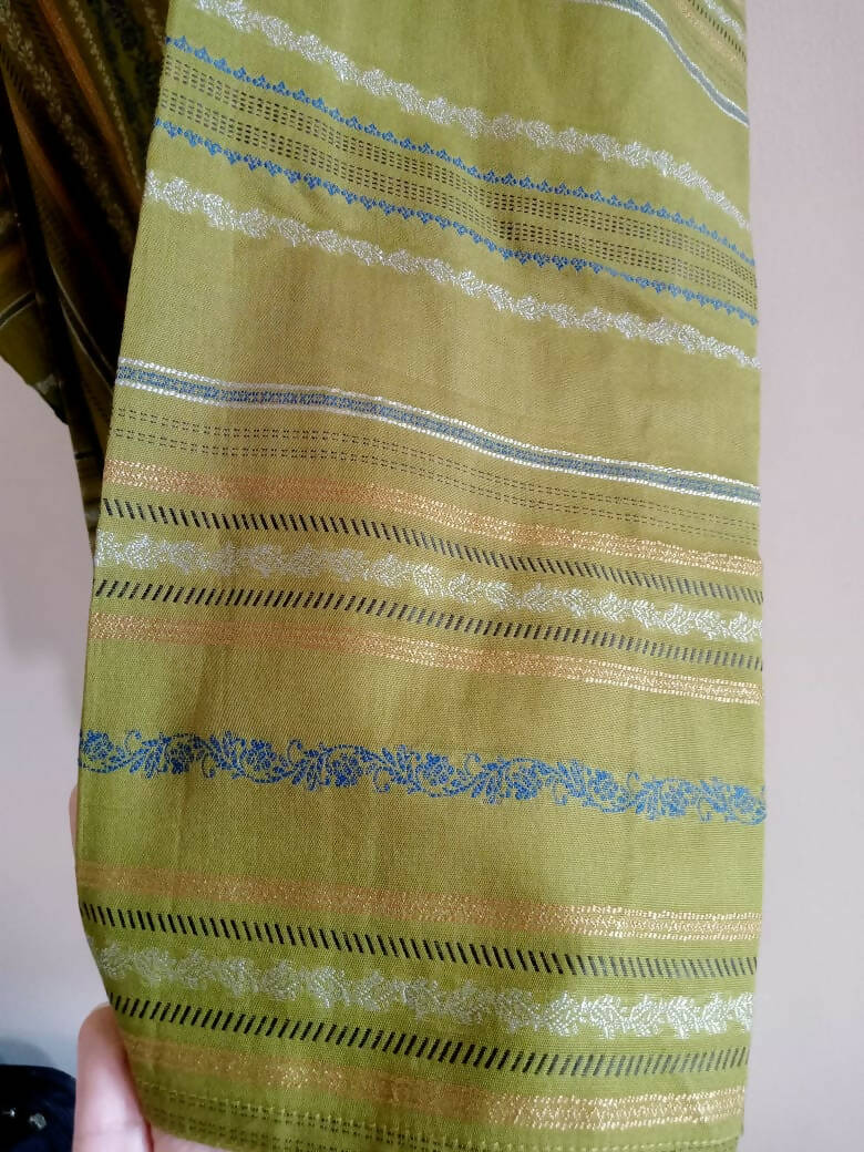 سایا | گرین Jacquard چھپی ہوئی سلی شرٹ | خواتین کا برانڈڈ کرتہ | بالکل نیا