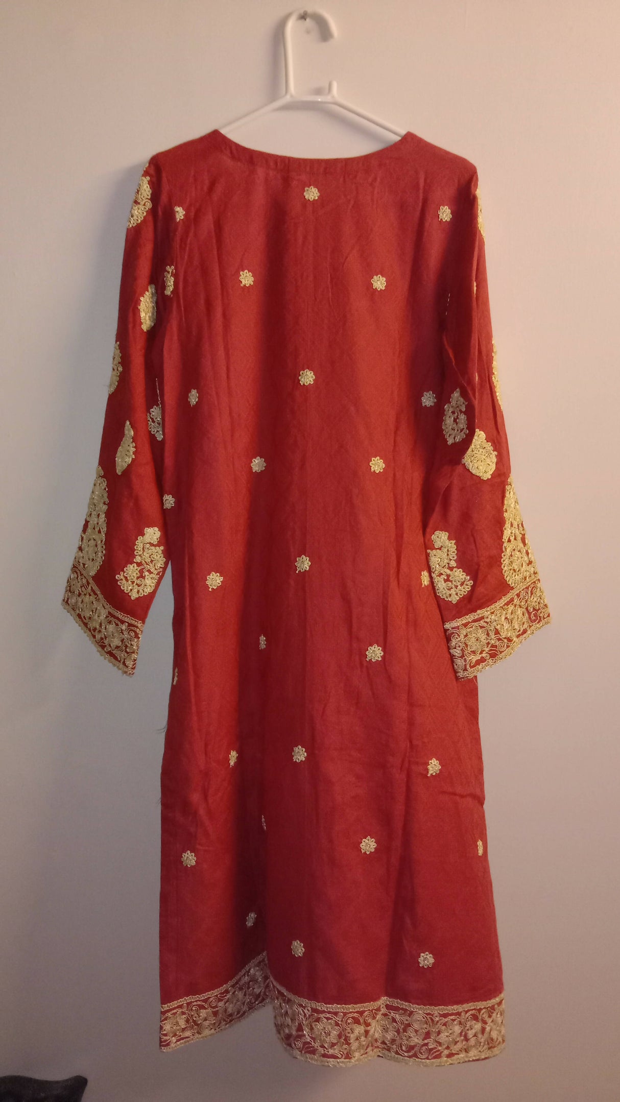 بونانزا | سرخ رسمی کڑھائی والا کرتہ | خواتین کا کرتہ | بالکل نیا