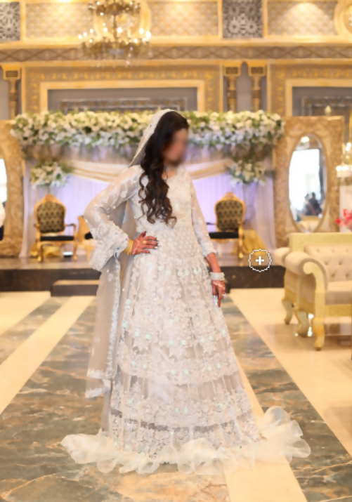 Ivory Stunning Walima Maxi | Women Bridals | Small | Worn Once