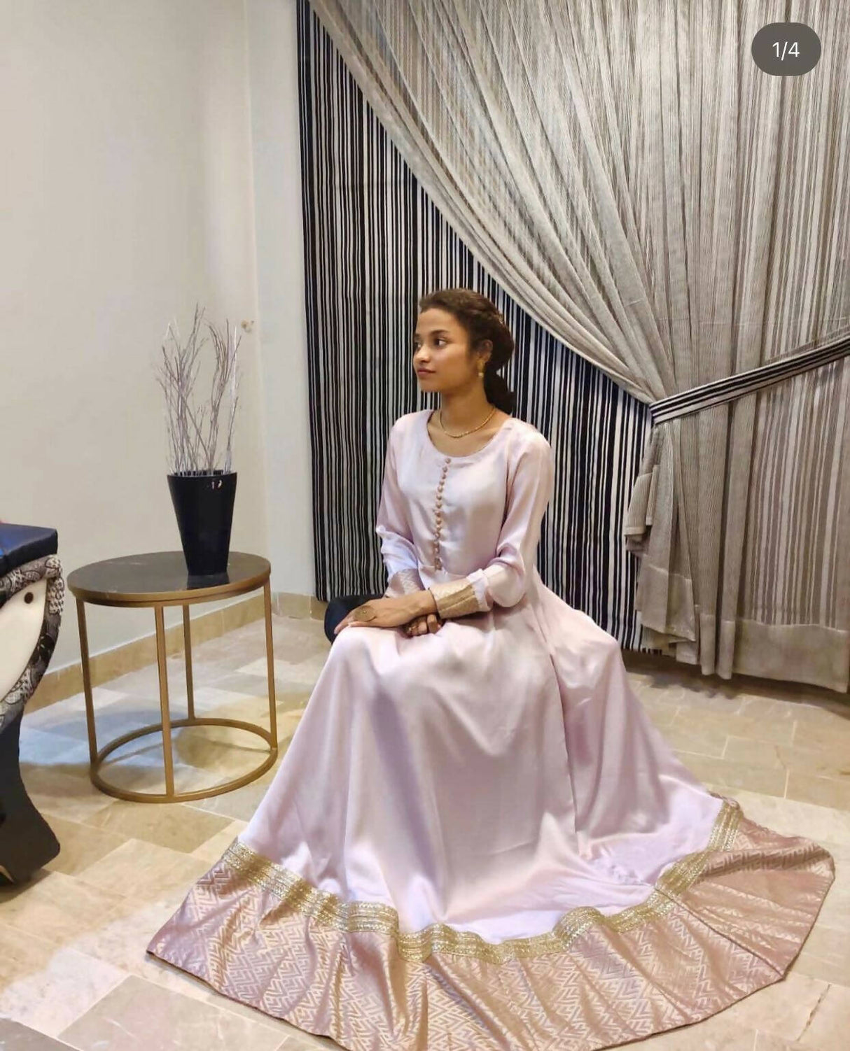 Flowy Lilac Frock | Women Locally Made Formals | Medium | New