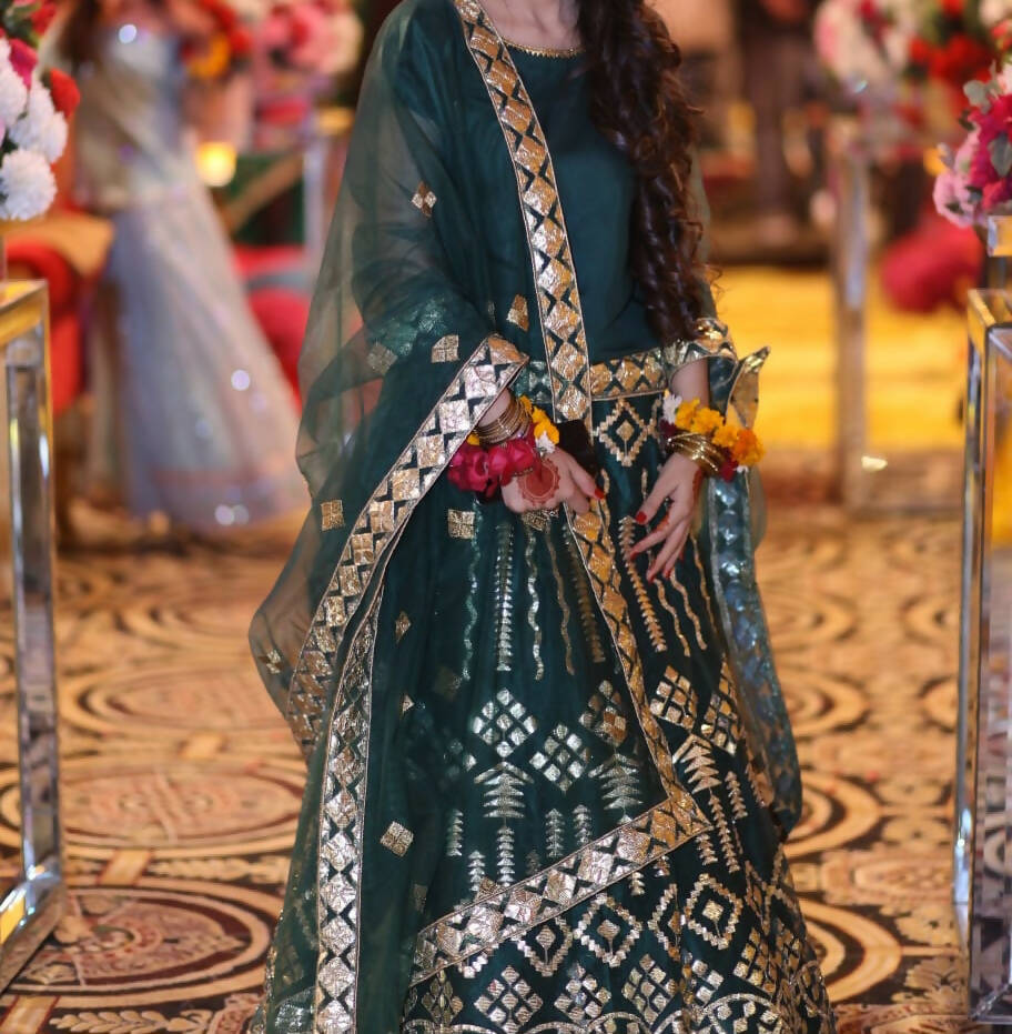 Stylish Green Lehnga | Women Locally Made Formals | Medium | Worn Once