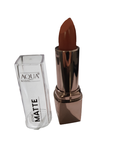 PEACH BROWNIE ICONIC MATTE AQUA STUDIO LIP STICK