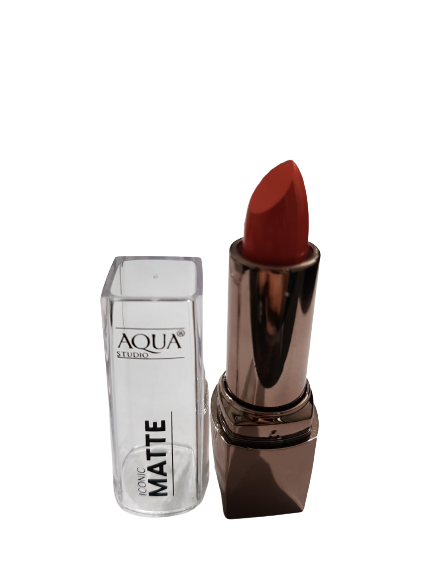 PEACHY PINK ICONIC MATTE AQUA STUDIO LIPSTICK