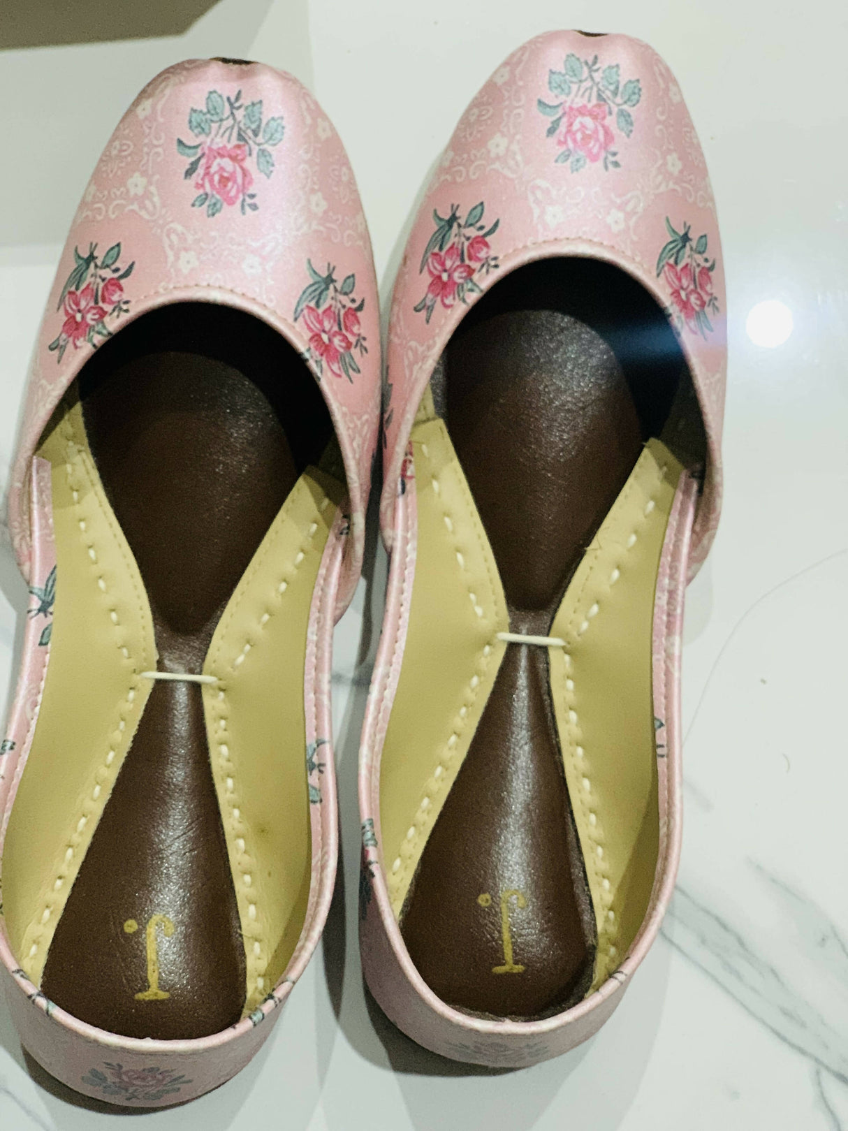 Junaid Jamshed | Floral Pink Khussa | Women Shoes | Size: 40 | New